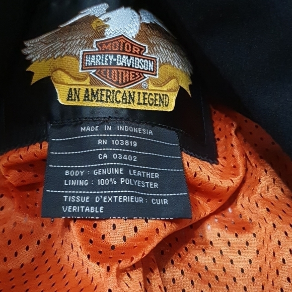 Harley Davidson Genuine Leather Moto-Jacket - Picture 8 of 10